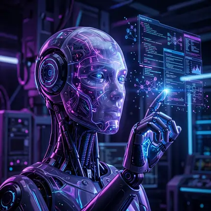 Advanced AI Bot Development Visualization