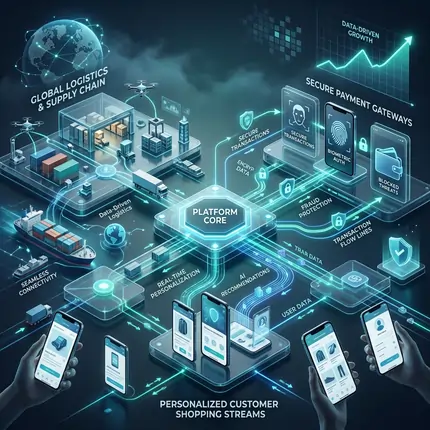 Secure E-commerce Ecosystem & Global Sales Flow